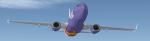 Boeing 737-800 Flybe Purple Livery Textures