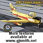 RCAF Golden Hawks Livery - SectionF8 Sabre. Textures