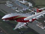 FSX Bombardier Challenger 300 repaint in Hanhwa (C-GNPT) Textures