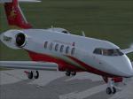 FSX Bombardier Challenger 300 repaint in Hanhwa (C-GNPT) Textures