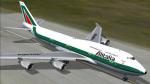 FSX PMDG Boeing 747-400 Alitalia Textures