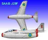 FS98/FS2000
                    SAAB J29F Flygande Tunnan.