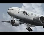 Boeing 777-289 Japan Airline Arc Sun