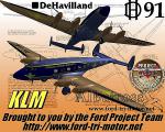 DH91 Albatross - KLM Royal Dutch Airline Textures