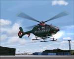 FS2004/FSX EC135 Polizei Mecklemburg Merlin 1 + 2 Photoreal Texture