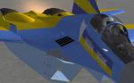 FSX/FS2004 Iris MiG-29 Ukraine Tridents "01" of  Historical 1992 Display Duo Textures