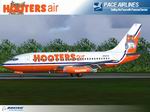 FS2004                   Tinmouse II Boeing 737-200 Hooters Air / Pace Airlines Textures                   only