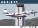 FS2004/FSX Cessna 680 Citation Sovereign - NetJets (N372QS)