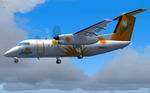 FS2004                  Dreamwings Design Dash8 Q100 Caribbean Sun Airlines "colorful"                  Textures only