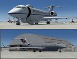 P3D 3/4 /FSX Bombardier E-11a Sentinel R1 and Global Express Military Pack (revised)