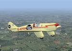 FS2004/FSX Miles M2L Hawk Speed Six G-ADGP Racing Number 96