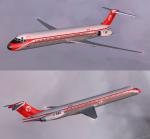 FSX/FS2004  MD-82  Danish Air Transport Retro - Textures 