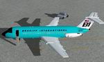 FS2004
                  BAC One-Eleven 200 Braniff Turquoise Textures only.