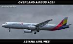 Overland Airbus A321 - Asiana Airlines Textures