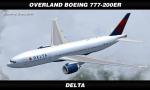 FSX/FS2004 SMS Overland Boeing 777-200ER Delta Textures