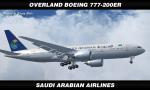 FSX/FS2004 SMS Overland Boeing 777-200ER Saudi Ararbian Textures