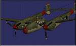 Repaint
            of the default CFS2 P-38F in green and tan