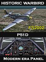 FS2002
                  P51D With Packard Merlin V-1565-7: