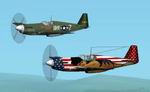 CFS1+CFS2
            Mustangs P-51B "Semper Fi" and "The Hun Hunter Texas"