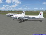 FS2004/FSX Pacific Western DC-6B Textures