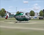 FS2004/FSX EC-135 Polizei Sachsen Passat 1 + 2 Photoreal Texture Only