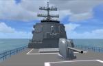 FSX Features For Pilotable Arleigh Burke Class Guided Missile Destroyer 