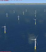 FSX Rampion Offshore Wind Farm - Sussex coast, UK.