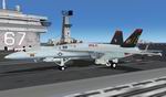 FSX/FS2004                   F/A-18F Super Hornet VFA-11 Red Rippers Textures Only.