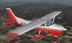 Cessna 182s White with Red Textures