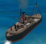 FSX - SS ADVENTURE - A 1930s Tramp Steamer - Pilotable