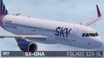 FSLabs A320-SL (SX-GNA) SKY Express Textures