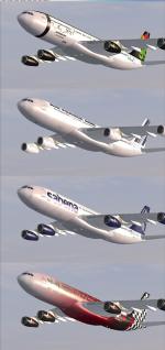 FSX/P3D  Airbus A340 -200-300 Mega Package V2