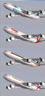 FSX/P3D Airbus A340 -500-600 Mega Package V2