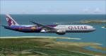 FS2004 Qatar B777-300(ER) FC Barcelona Livery