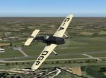 FS2004/FSX Miles M2L Hawk Speed Six G-ADGP Racing Number 8