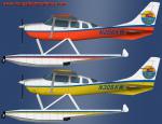 Key West Seaplanes HTAI Cessna 206 Stationair Floatplanes (N206KW & N305KW) Textures
