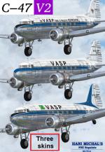 FSX C-47 Skytrain v2 VASP Textures