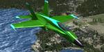 FSX Acceleration FA 18 'Emerald Striker' Textures