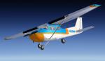Cessna172 Light Blue & Orange 
