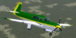 FSX Mooney Bravo Green & White Textures