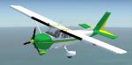 FSX Default Cessna 182 S Skylane White/Green Texture
