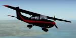 FSX Cessna 182 Black and red Textures