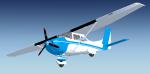 FSX Default Cessna 182 S Skylane Blue/White Texture