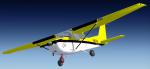 FSX Cessna 172 SP Skyhawk White/Yellow Scheme