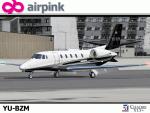 Air Pink Cessna Citation Excel XLS+ (YU-BZM)