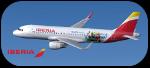 FS2004/FSX Iberia "75 anos volando a Puerto Rico" Airbus A320-214 (EC-MCS)