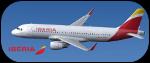 FS2004/FSX Iberia "Pope Leo XIV logo" Airbus A320-216 (EC-LXQ)