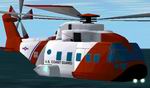 Augusta
                  Westland US-101 Medium Lift Helicopter in USCG Colors