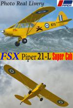 FSXA/FS9 Piper PA 21-L Super Cub Hellenic Army Photoreal Package.
