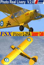 FSX/P3D3 Piper PA L-21A Super Cub upgraded V.2.0